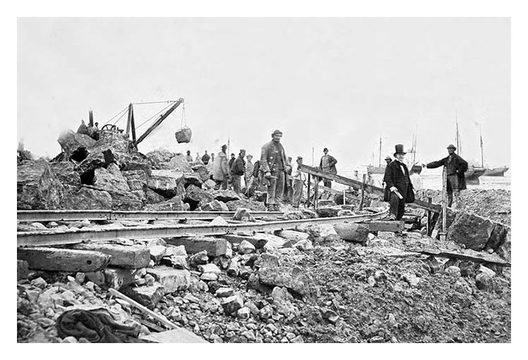 1862 - building Penarth Dock