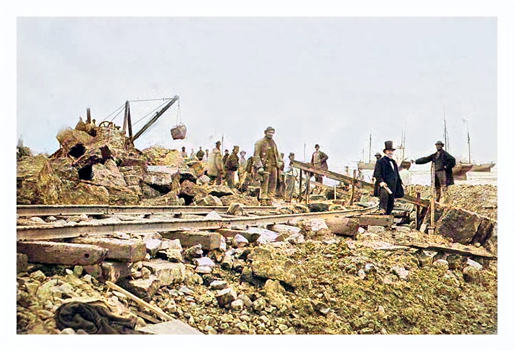 1862 - building Penarth Dock