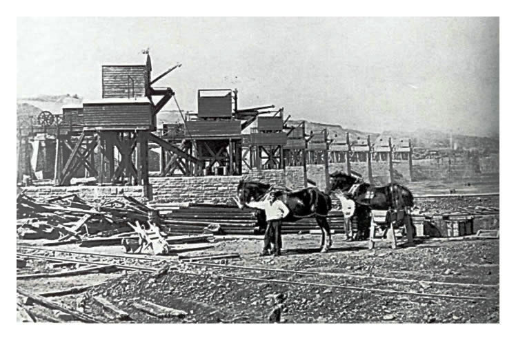 1865 - building Penarth Dock