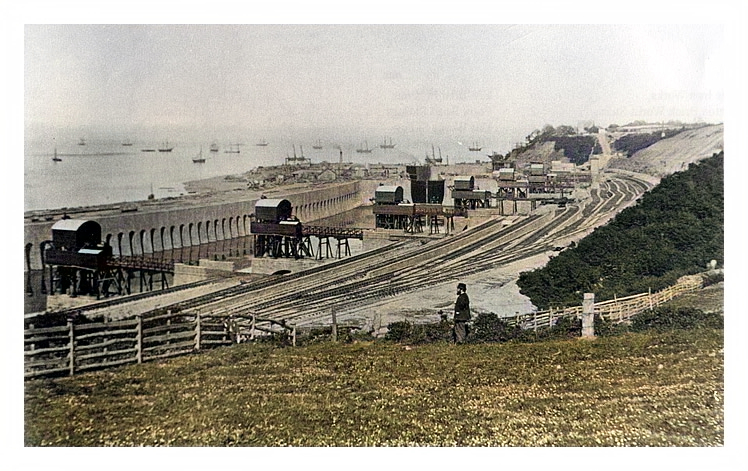 1865 - A glimpse at the modern age with the docks filling - building Penarth Dock