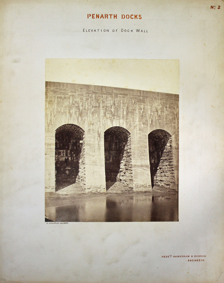 1865 - No 2 - Penarth Docks - Elevation of dock wall.