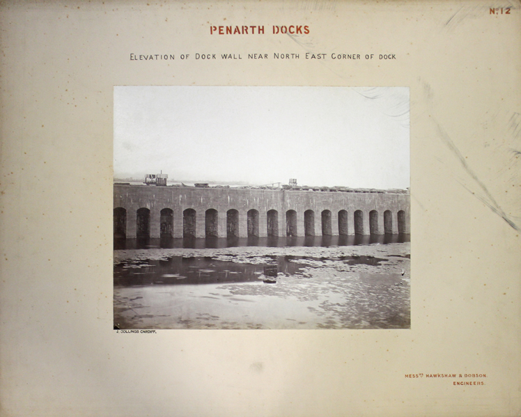 No 12 - Elevation of wall near north east corner of dock. 