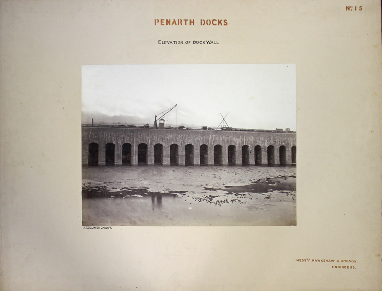 No 15 - Elevation of dock wall. 