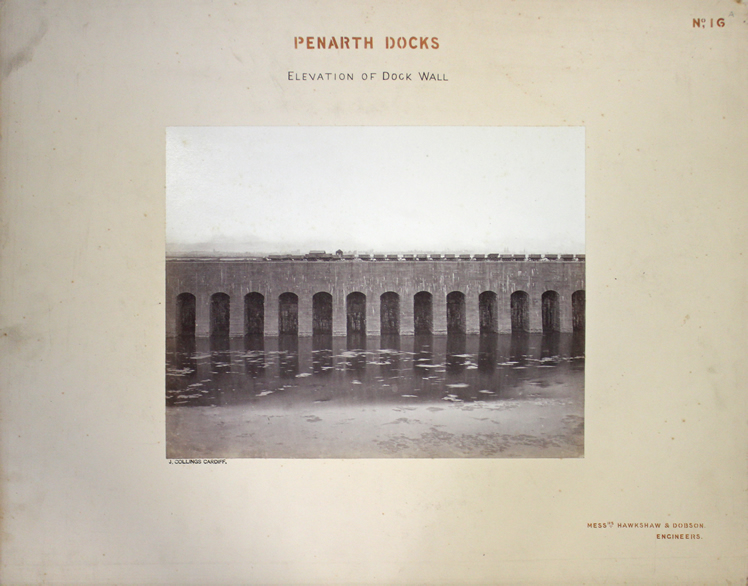 No 16 - Elevation of dock wall. 
