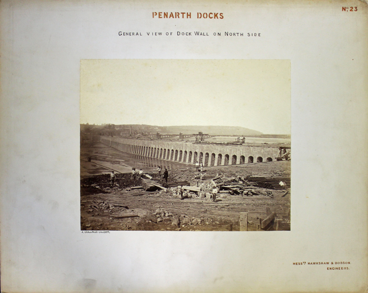 No 23 - General view of the dock wall on north side. 