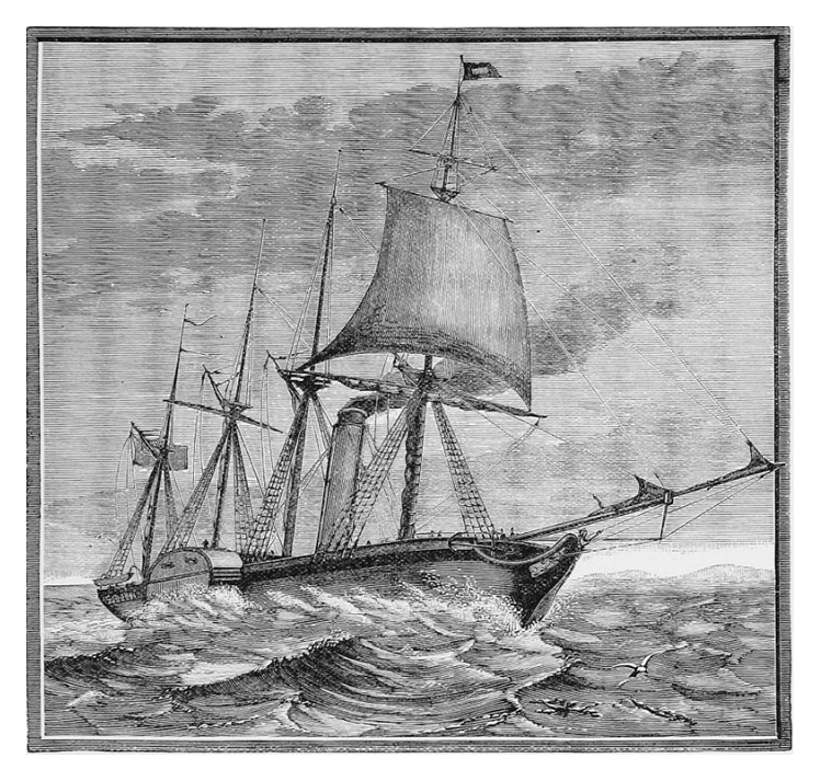 The "Great Britain" Built in Bristol - A.D. 1843.