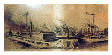 c.1855 - Low Moor Ironworks, Bradford, West Riding of Yorkshire.
