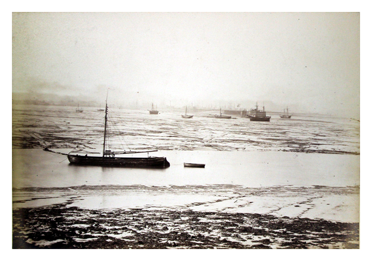 Cardiff West Mud and Low Water Pier. (from Penarth Dock Basin.) - April 14th. 1883. 