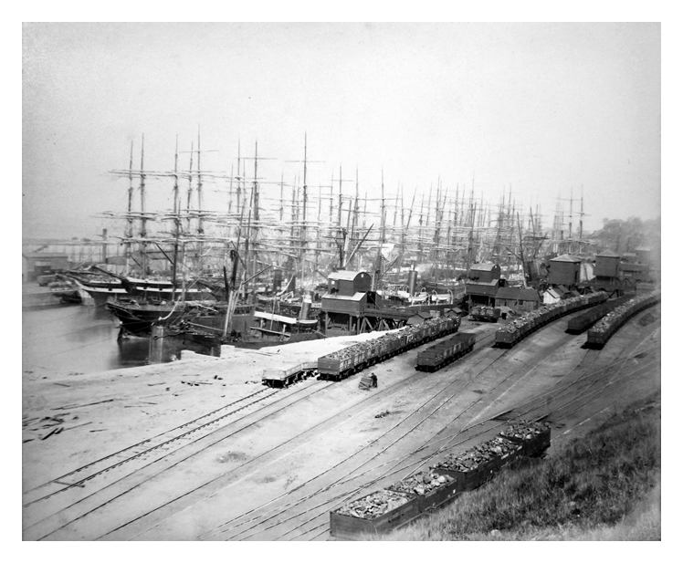 Penarth Dock. - May 23rd. 1883. - From West End. - No. 10 Tip in front. 