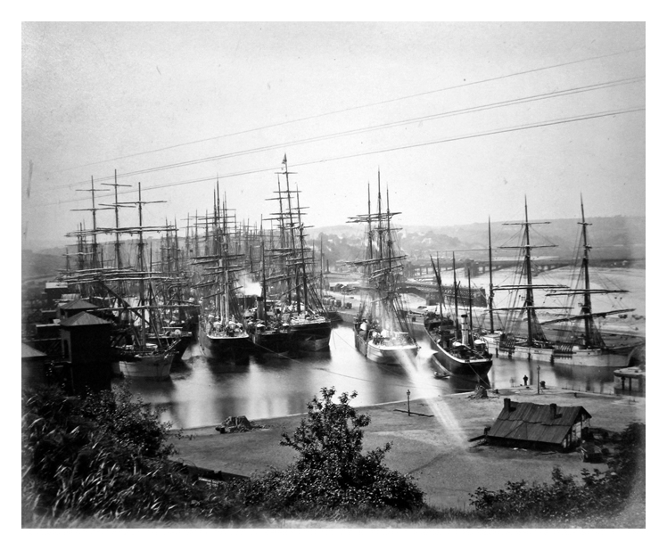 Penarth Dock. - June 9th. 1883. - The ss. " James Southern " moving from No. 2 Tier, North side, to No.4 Tip. 