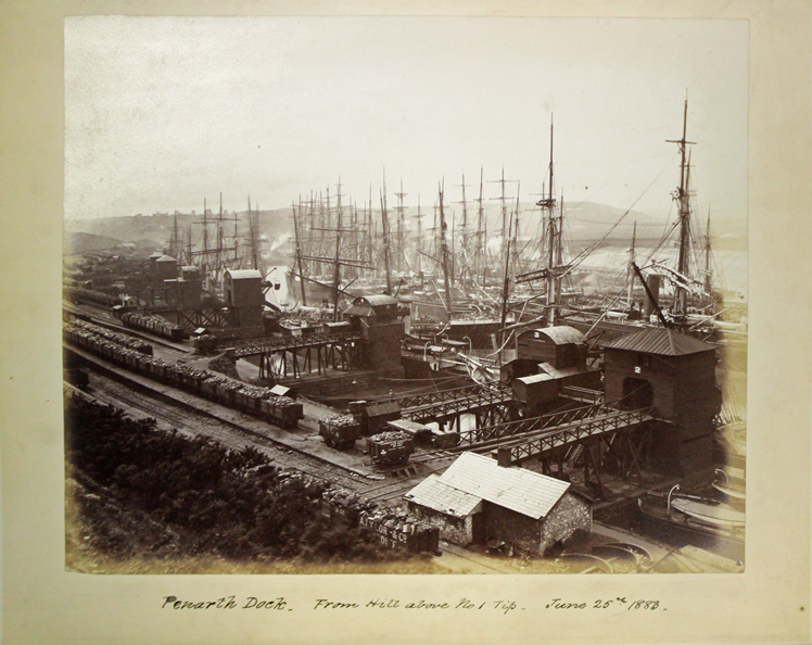 Penarth Dock. - From Hill above No.1 Tip. - June 25th. 1883. 