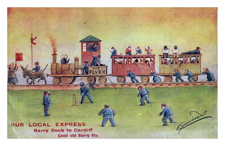'Our Local Express - Barry Dock to Cardiff - Good Old Barry Rly.' 