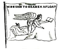 The Flying Angel emblem of the Missions to Seamen at Penarth