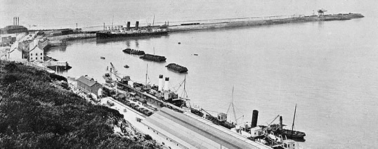 Fishguard Harbour c.1910.