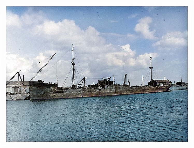 2 - Ship breaking adjacent to the yard of the Penarth Ship Building and Shiprepairing Company.