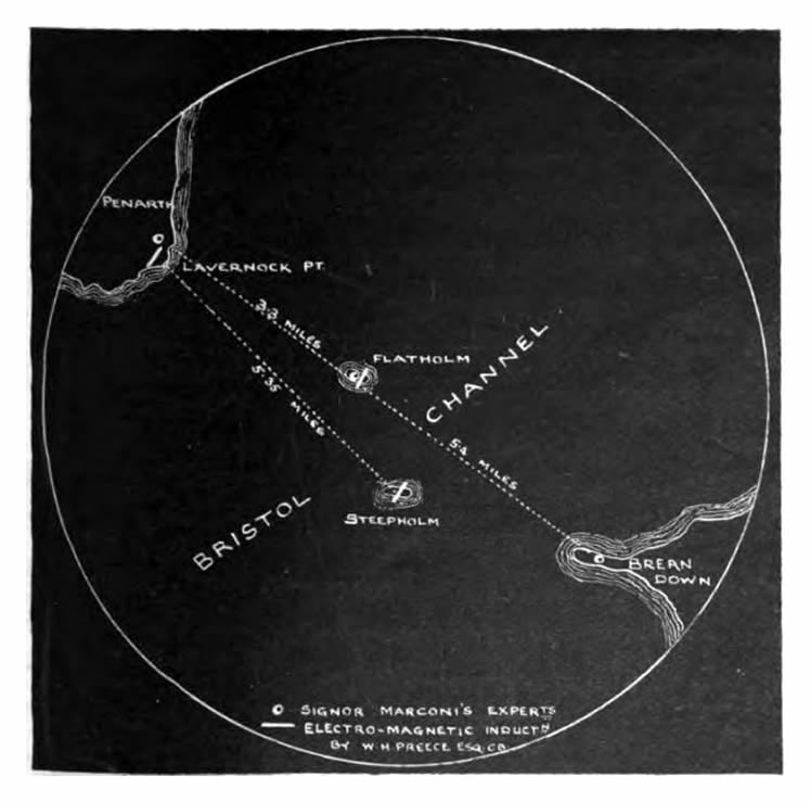 Mr. Marconis experiments in electro-magnetic induction using Herzian waves.