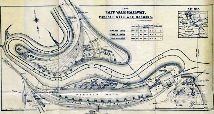 Taff Vale Railway - Penarth Dock and Harbour - 1895