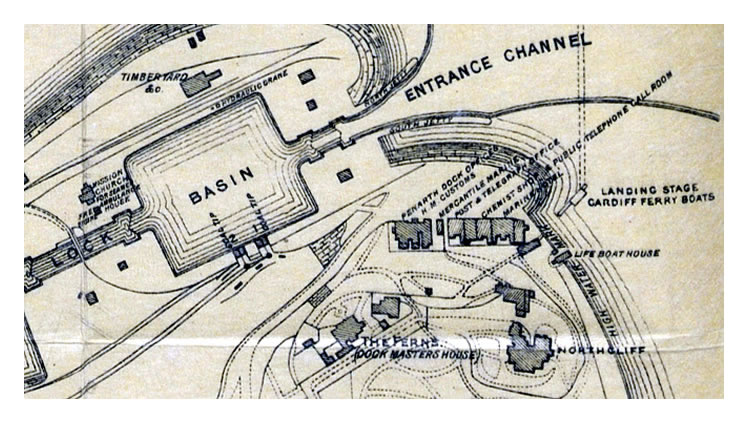 Map of Penarth Dock