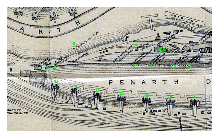 Penarth Dock Offices and Facilities - 1895