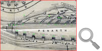 Penarth Dock 1895 from the Taff Vale Railway Company map