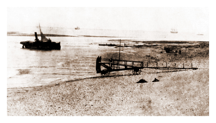 May 1894 - Penarth Head from Penarth Dock Jetty.