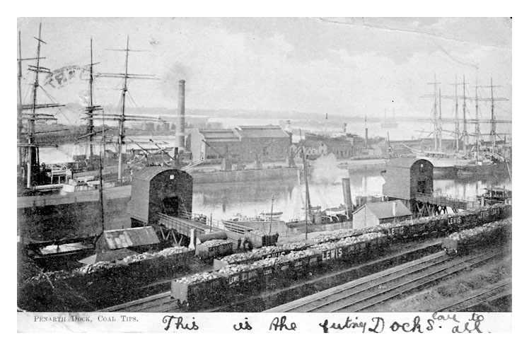 1903 - Penarth Dock - loading coal