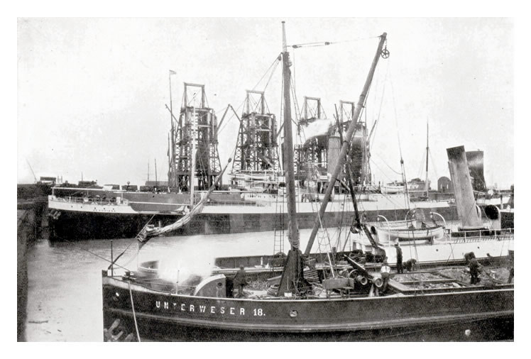 Penarth Dock Basin c.1908