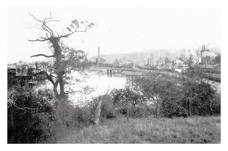 Penarth Dock and River Ely c.1908