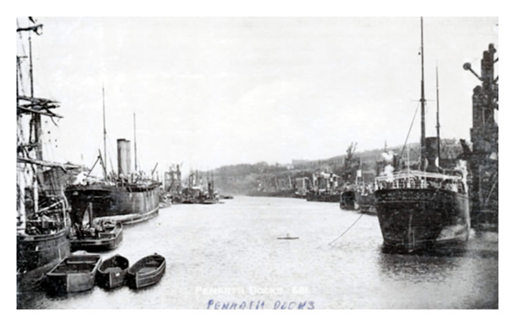 Penarth Dock from western end