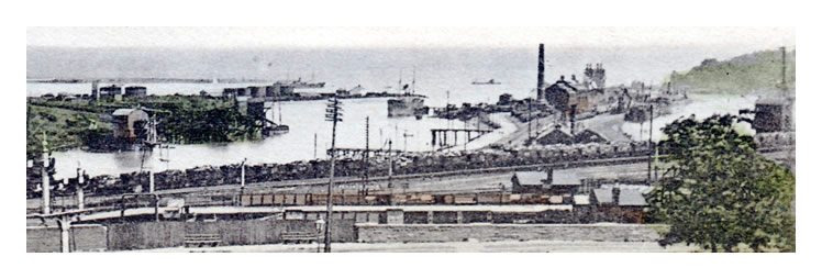 View over PEnarth Dock and Harbour