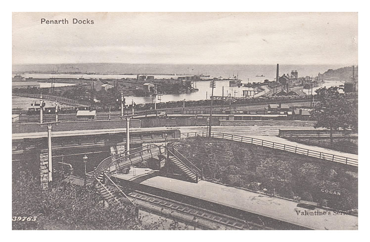 Postcard of Penarth Dock
