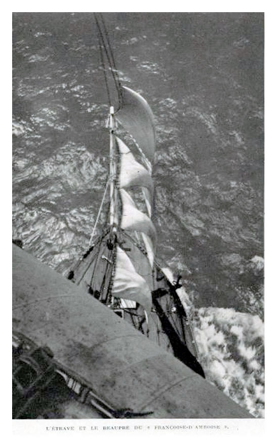 The beautiful sail of the Francoise D'Amboise.