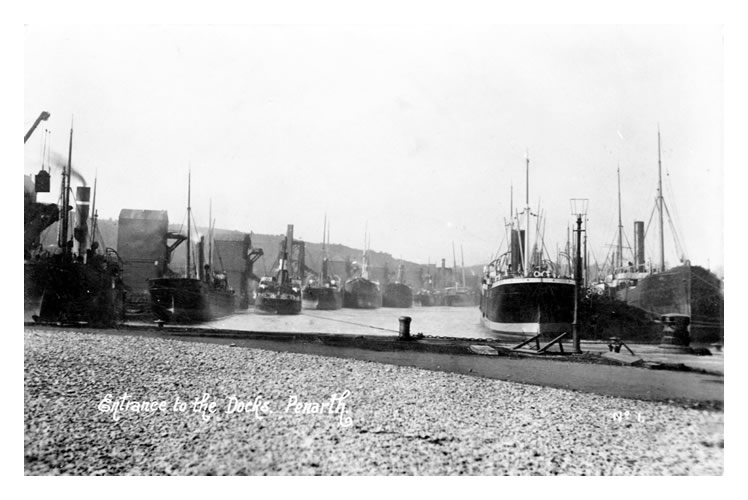 'Entrance to the Docks, Penarth'