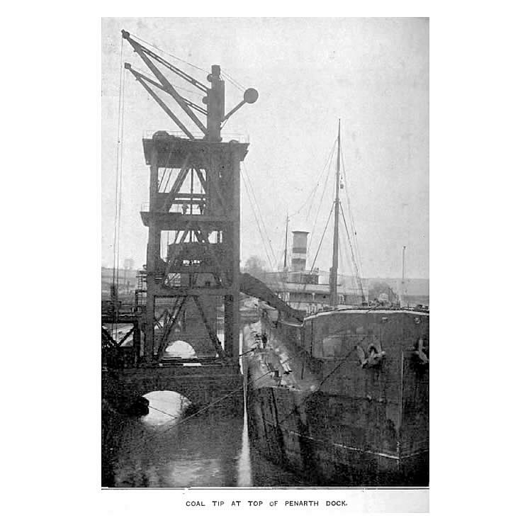 Coal tip at top of Penarth Dock