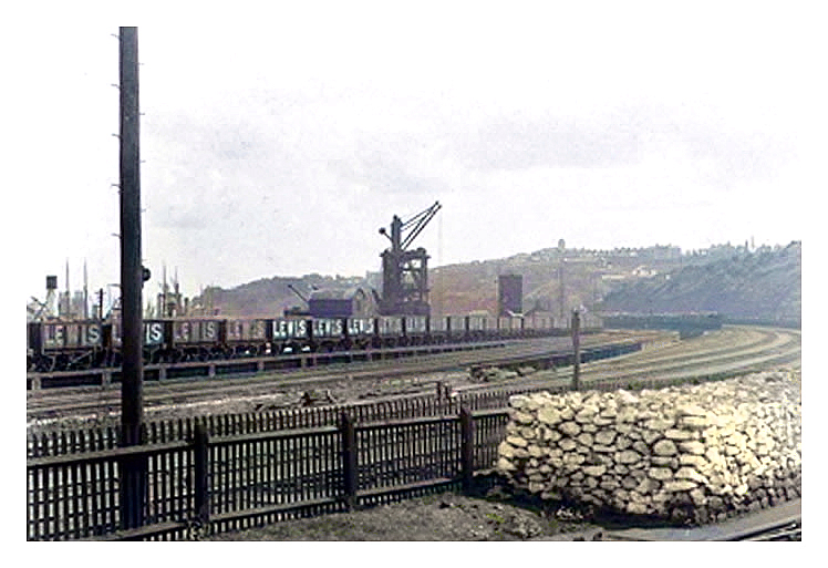 Penarth Dock looking toward the southern quay
