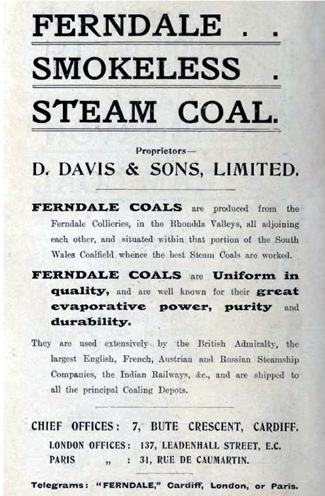 Ferndale steam coal