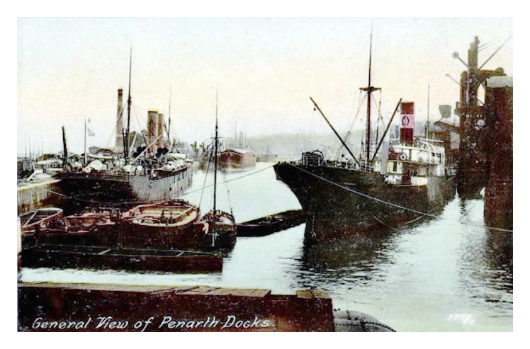 General view of Penarth Docks