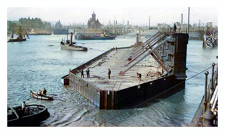 pontoon for the Mount Stuart Dry Docks at Cardiff