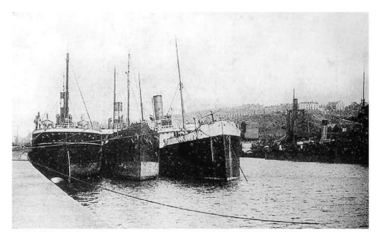 c.1905 general view of Penarth Dock