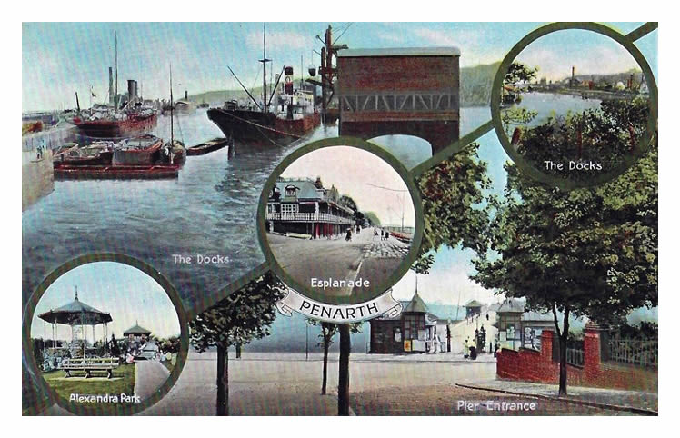 Another postcard from the Penarth Dock Collection featuring a series of maritime themed views of Penarth. 