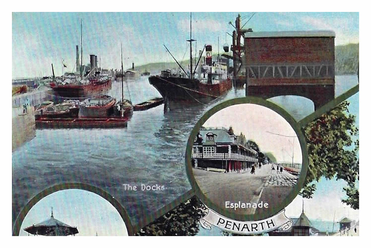 Another postcard from the Penarth Dock Collection featuring a series of maritime themed views of Penarth. 