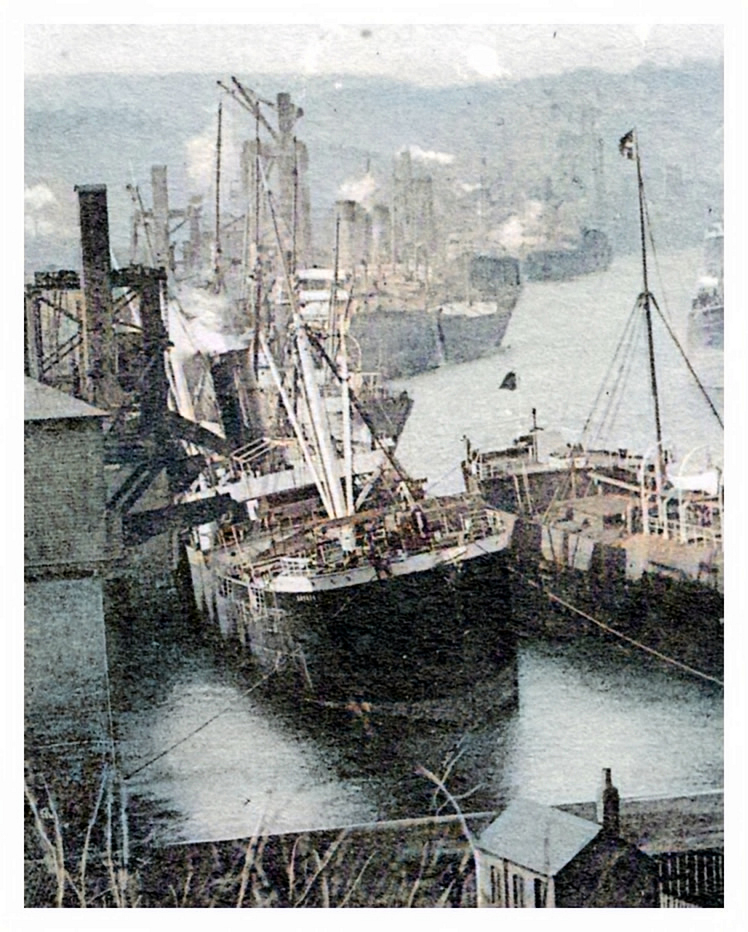 Penarth Dock - loading coal.