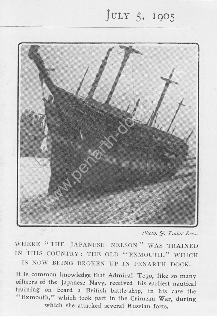 Exmouth - broken-up in Penarth Dock