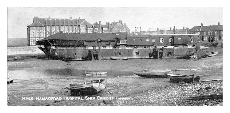 H.M.S. Hamadryad Hospital ship, Cardiff