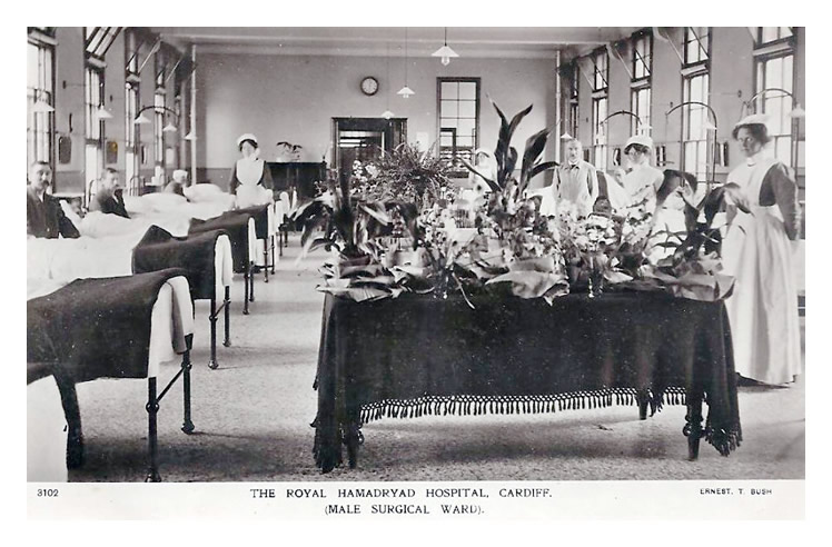 The Male Surgical Ward at the Royal Hamadryad Hospital, Cardiff