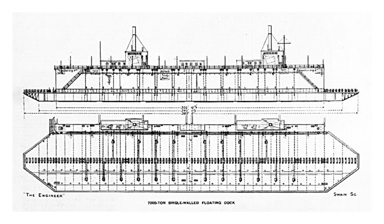Drawing of Penarth pontoon