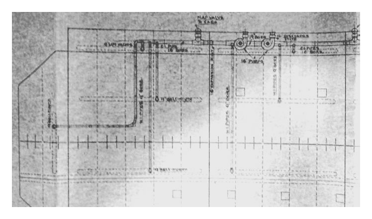 Part of the pumping plan for the Penarth pontoon