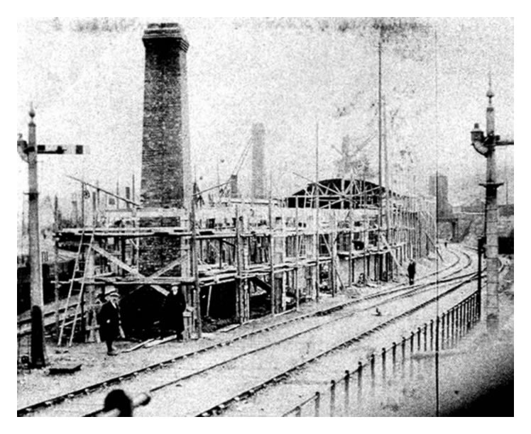 Penarth Pontoon, Slipway and Ship Repairing Company Limited works under construction
