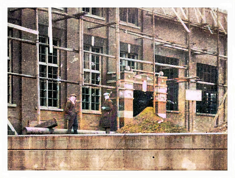 The construction of the engineering works for the Penarth Pontoon, Slipway and Ship Repairing Company Limited - close up