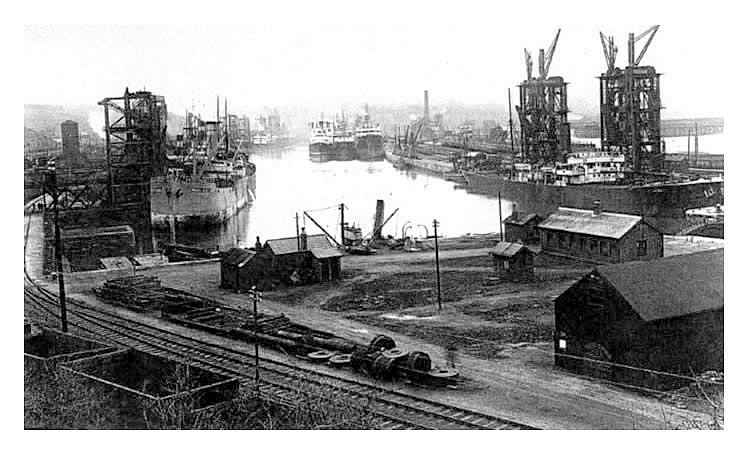 c.1920 view of Penarth Dock